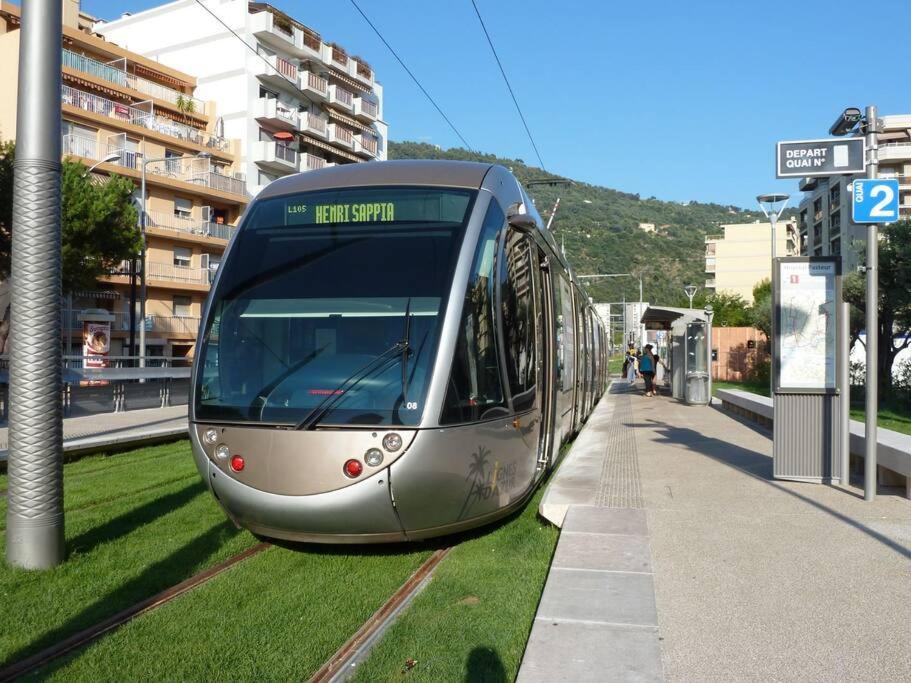 Studio Avec Clim A 100M Plage - 15Min Centre Ville Nice Luaran gambar